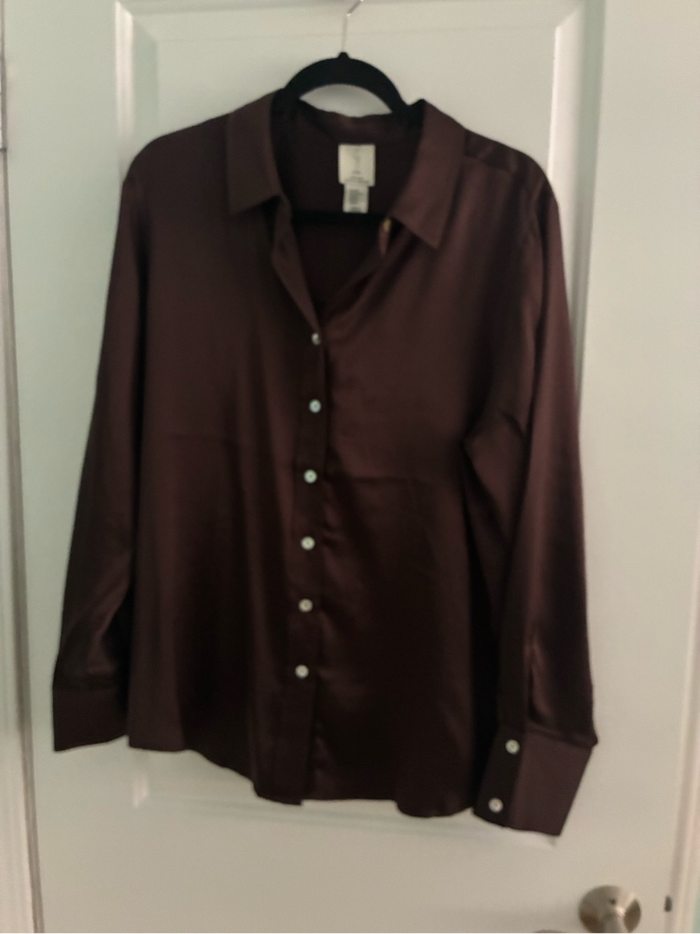Dressy satin blouse